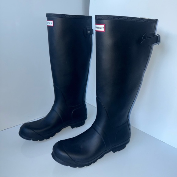 HUNTER Women's Black Original Tall Rain Boot size 9 - Picture 2 of 6